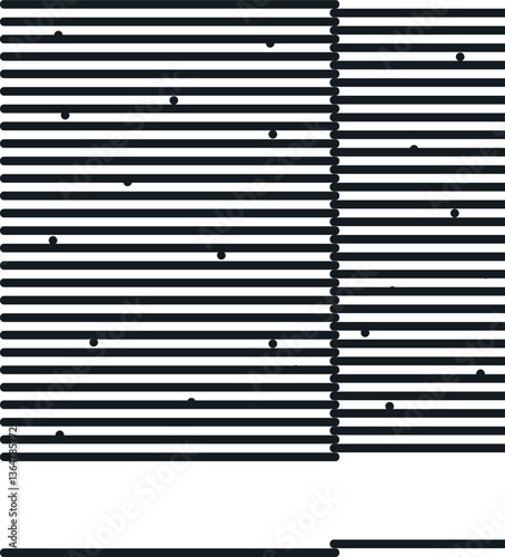 The texture consists of horizontal lines with dots and one vertical seam.