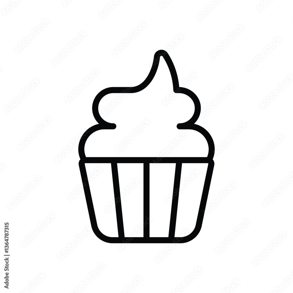 Cupcake Vector icon Cupcake Vector icon