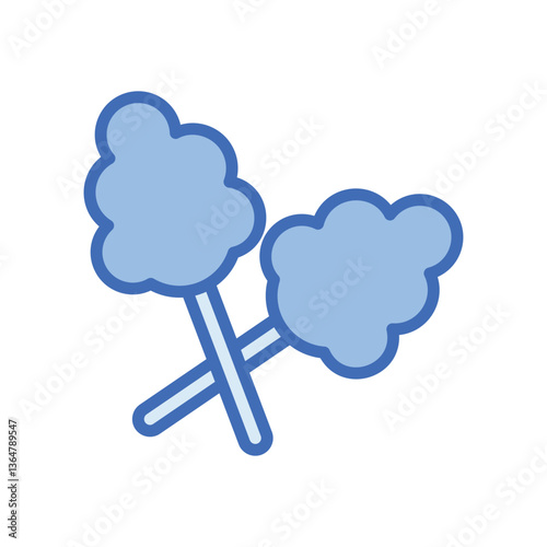 Cotton candy Vector icon