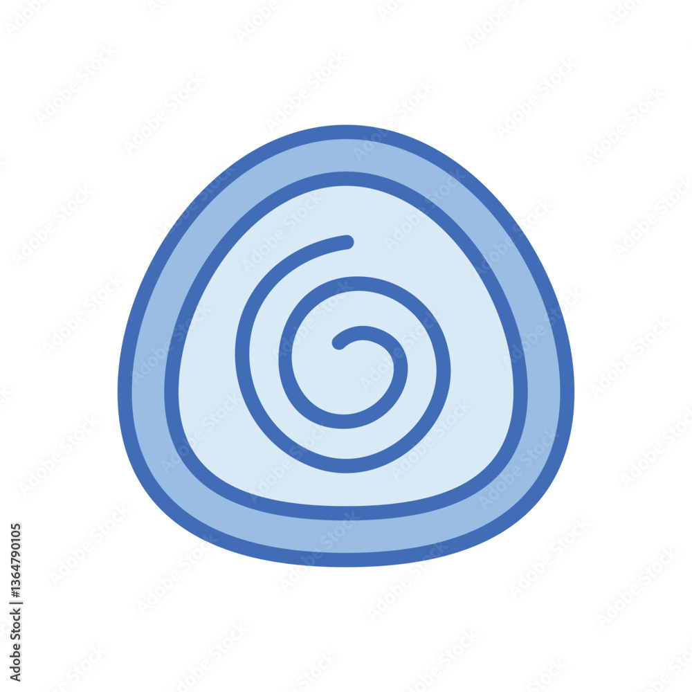 Swiss Roll Vector icon Swiss Roll Vector icon