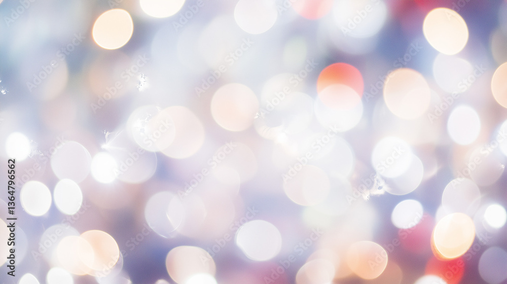 Fototapeta premium Cool Toned Bokeh With Light Flare And Subtle Sparkles