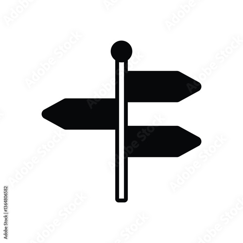 Street sign Vector icon