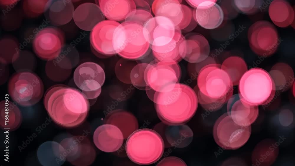 Abstract Pink Bokeh Lights Background