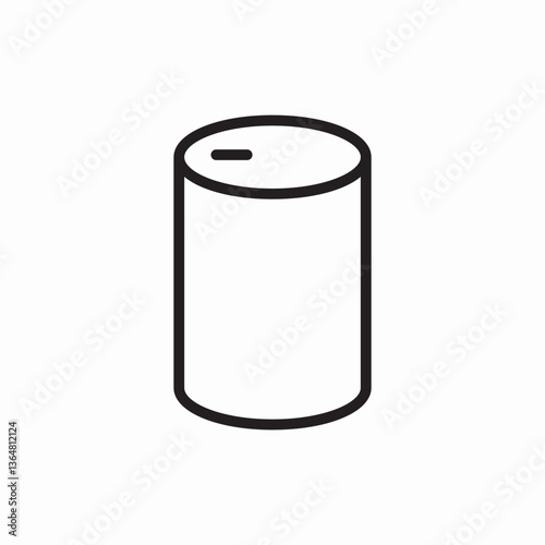 tuna can preserved food icon vector sign