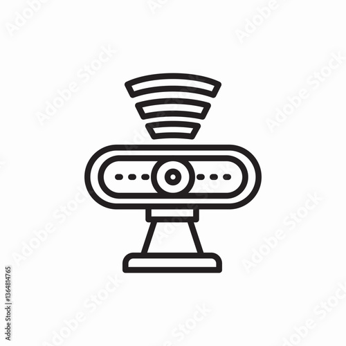 web camera icon vector sign