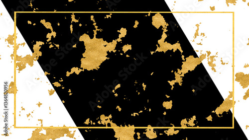 marble black color on middle and narrow white color with luxury gold texture and gold border background1