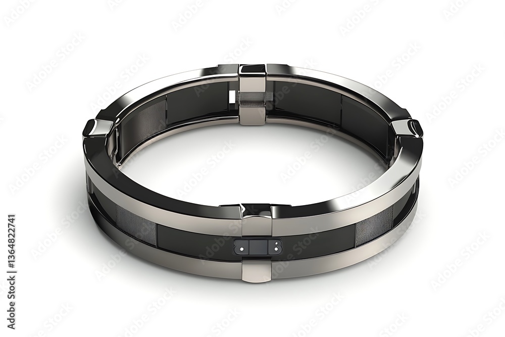 3D Futuristic NFC Bracelet with Smart Technology 3D Futuristic NFC Bracelet with Smart Technology