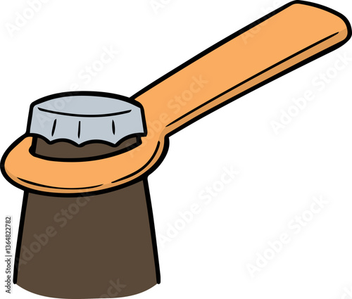 Illustration of bottle opener
