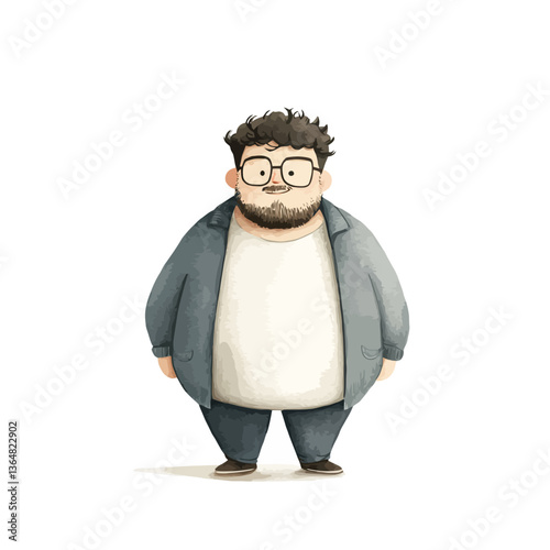 Confident Man in Illustrati...