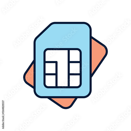 Sim card Vector icon