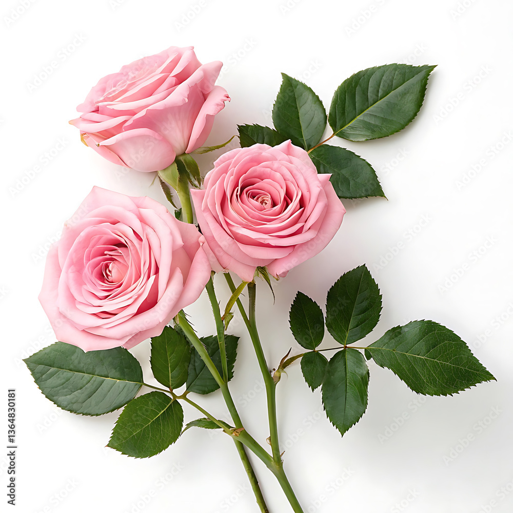 Fototapeta premium bouquet of pink roses
