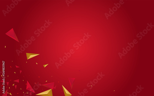 Luxury Triangle Technology Vector Pink