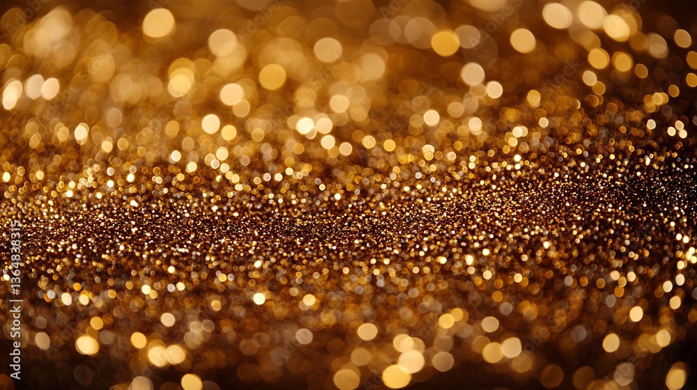 Beautiful golden sparkles and blurred bokeh lights fill the image Beautiful golden sparkles and blurred bokeh lights fill the image
