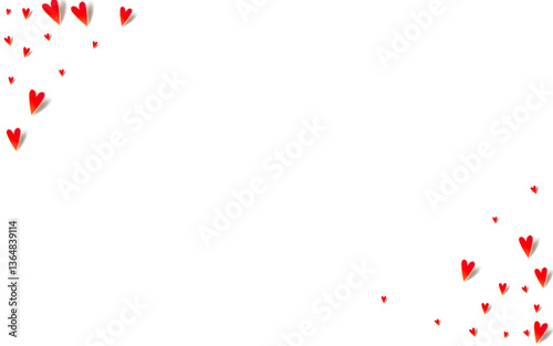 Burgundy Hearts Vector White Backgound. Love