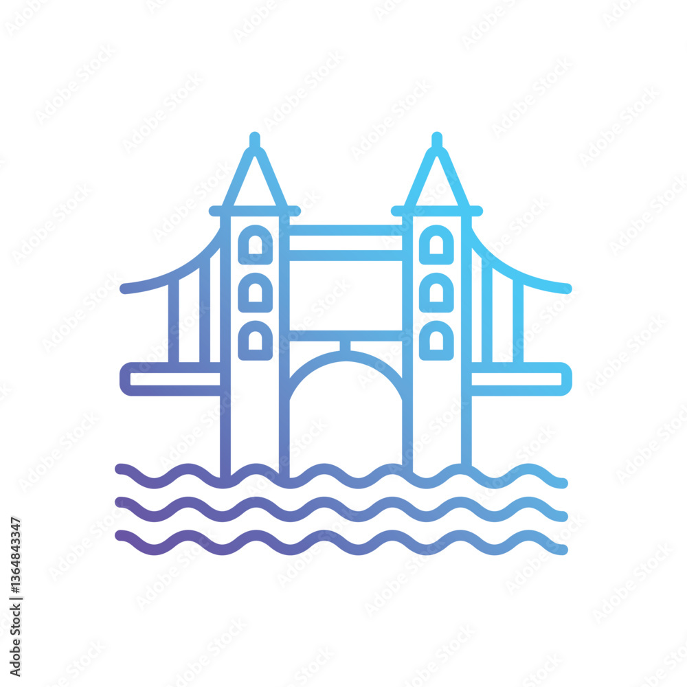 Fototapeta premium London bridge Vector icon