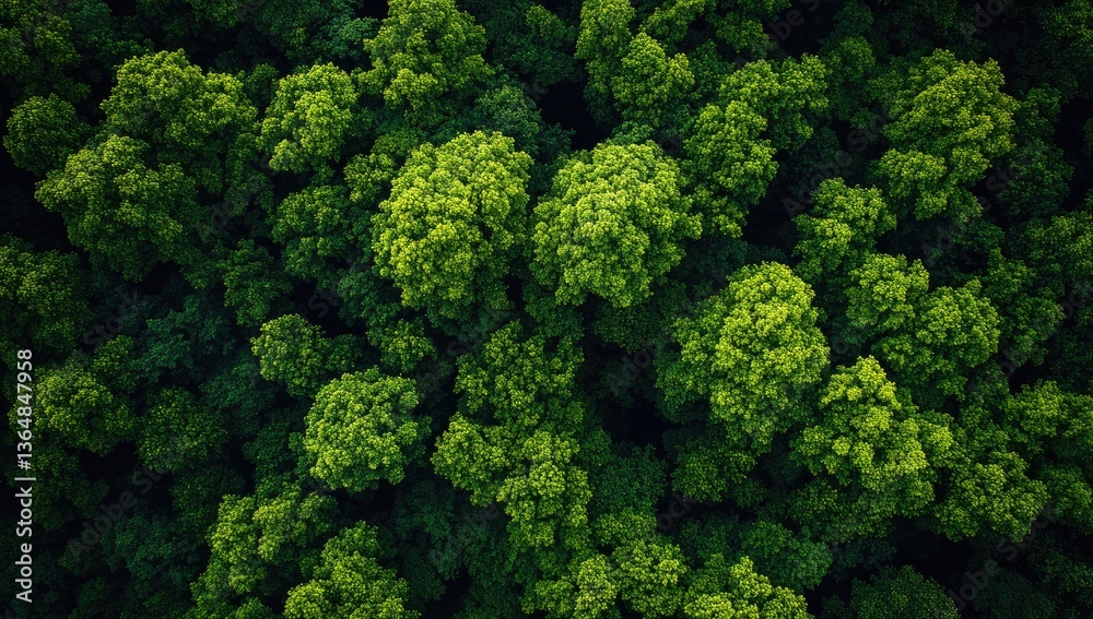 Lush forest canopy. Dense green trees from high above Lush forest canopy. Dense green trees from high above
