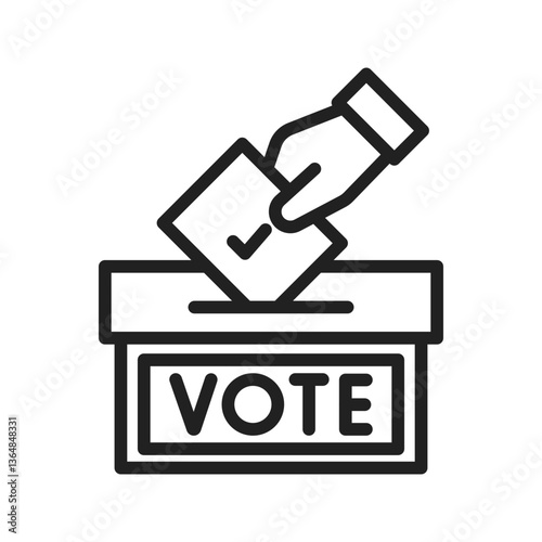 Vote icon vector image. Suitable for mobile apps, web apps and print media.