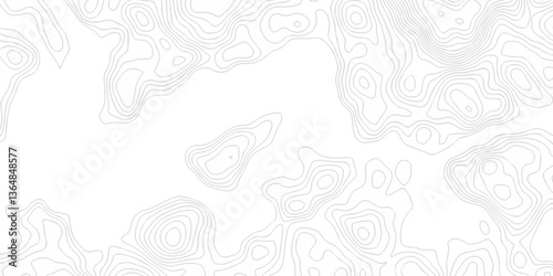 Contour abstract map relief land outline. Topographic map patterns. White wave paper curved reliefs abstract background. Background of the topography map. Abstract pattern with lines.	

