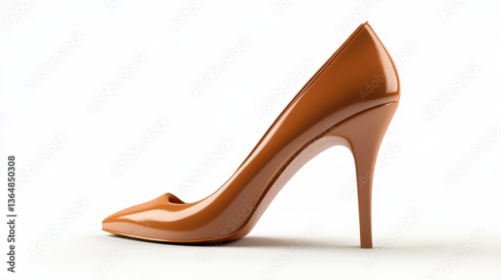This striking high heel shoe in brown features a sleek pointed toe and a high stiletto heel, emphasizing modern fashion and elegance. Ideal for various occasions, it catches the eye This striking high heel shoe in brown features a sleek pointed toe and a high stiletto heel, emphasizing modern fashion and elegance. Ideal for various occasions, it catches the eye