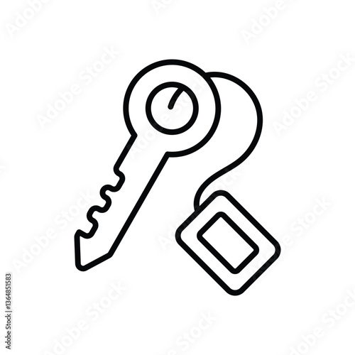 Room key  Vector icon