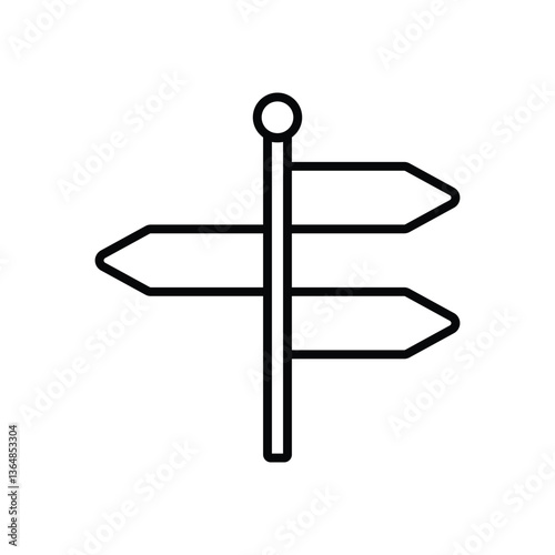 Street sign Vector icon