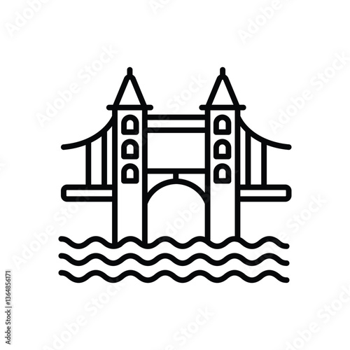 London bridge  Vector icon