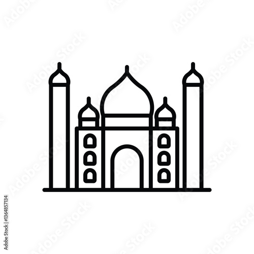Taj mahal Vector icon