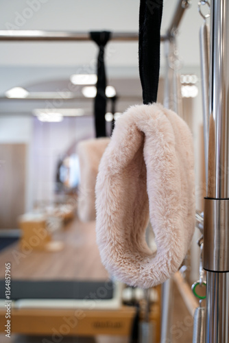 pilates studio with exercise equipment