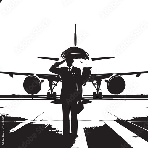 Pilot Cockpit Silhouette Vector Bundle