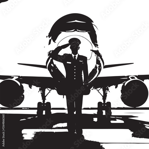 Pilot Cockpit Silhouette Vector Bundle