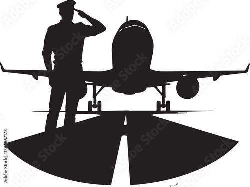 Pilot Cockpit Silhouette Vector Bundle
