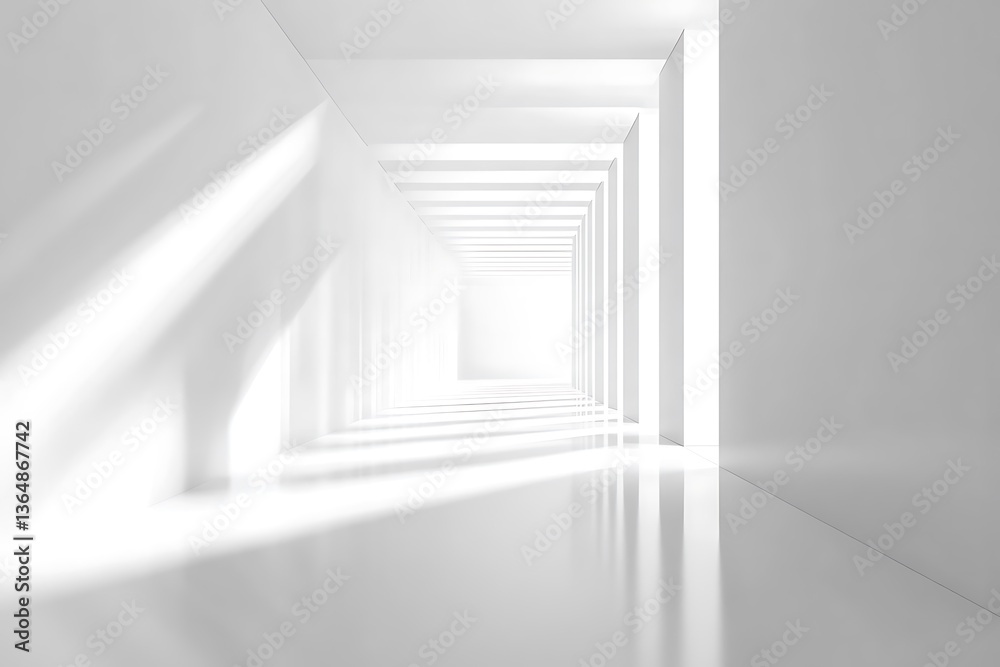 Obraz premium Abstract white background. Minimal geometri