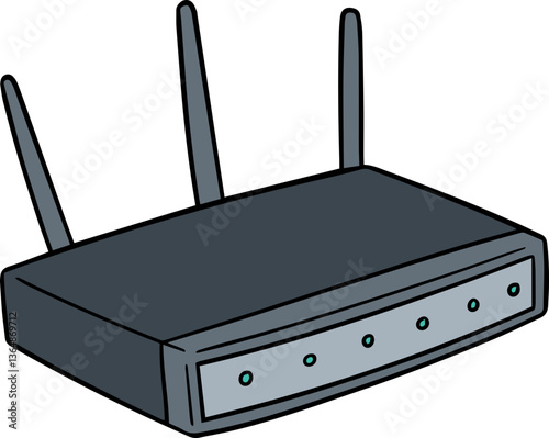 Illustration of wireless router
