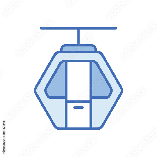 Cable car cabin Vector icon