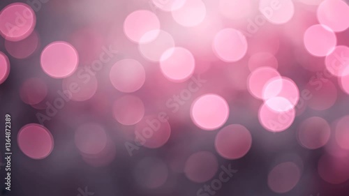 Soft Pink And White Bokeh Lights Abstract Festive Background Shimmering Circles