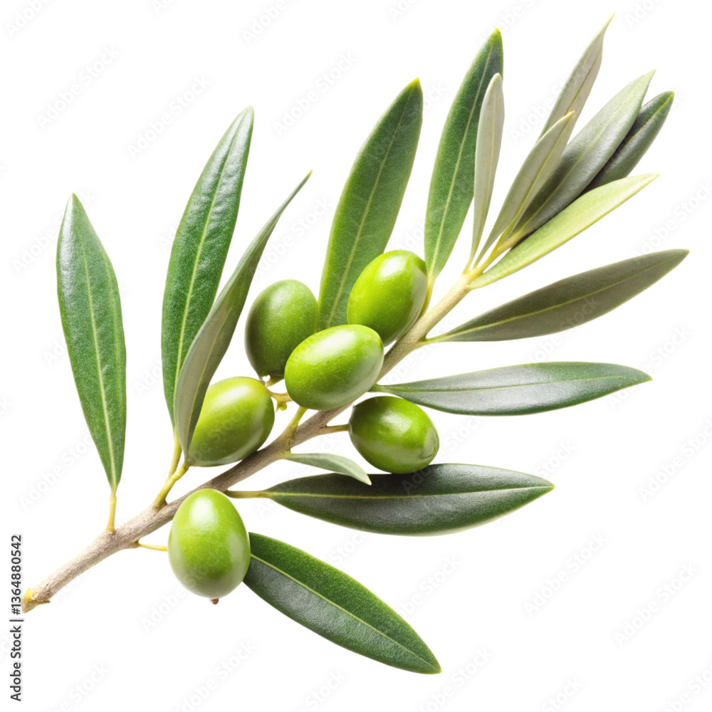 A Stunning Closeup of a Lush Olive Branch with Ripe Green Olives and Vibrant Leaves A Stunning Closeup of a Lush Olive Branch with Ripe Green Olives and Vibrant Leaves
