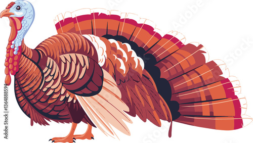 turkey with a big red hat