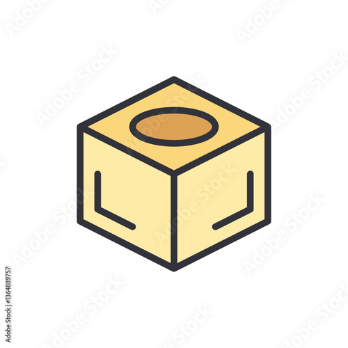 Billiard box colored icons, minimalist vector illustration ,simple transparent graphic element .Isolated on white background