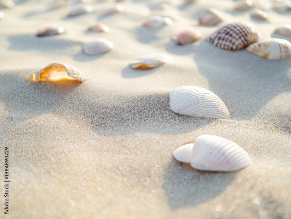 Sand Texture with Shells Sand Texture with Shells