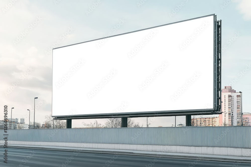 Detailed Picture of Square Billboard Mockup Template Side View Detailed Picture of Square Billboard Mockup Template Side View