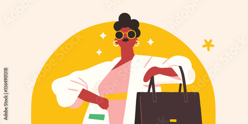 A stylish, modern illustrat...