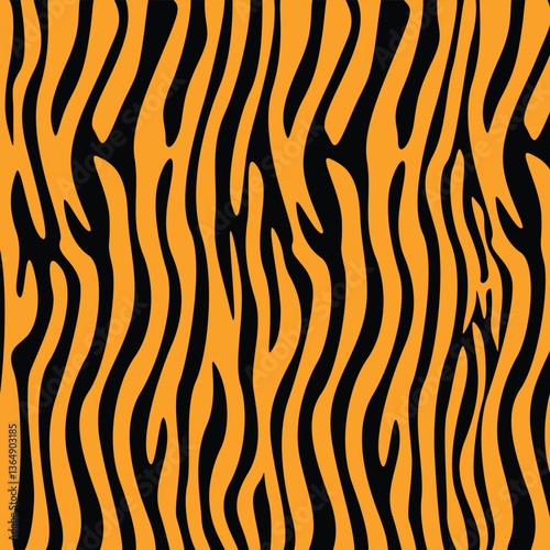 Wildlife Inspired Tiger Stripes Background with Strong and Energetic Visual Appeal