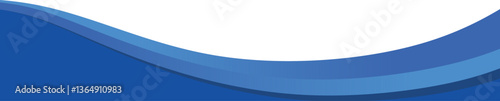 Elegant Wave Footer Decoration 