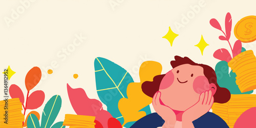 A whimsical illustration of...