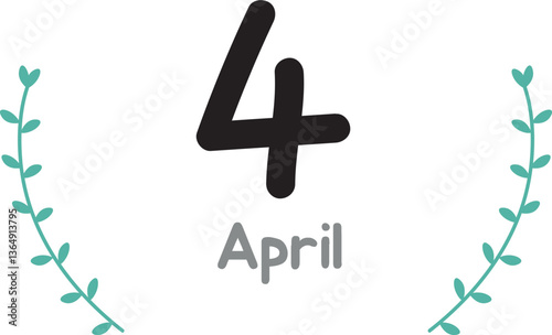 4월숫자