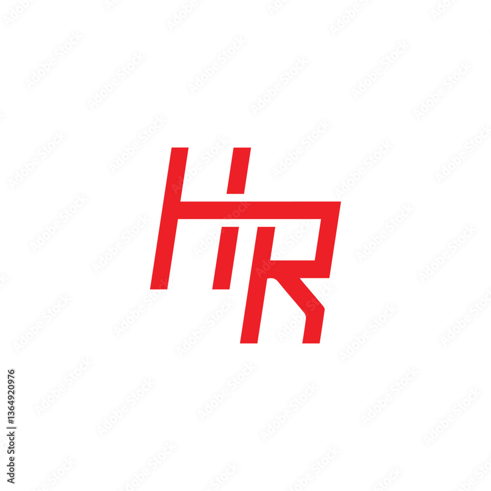 Obraz premium Logo HR Simple Vector Simple
