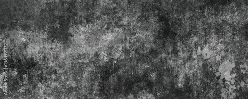 A Grunge-Inspired Texture on a Dark and Distressed Concrete Wall with Scratched Layers

