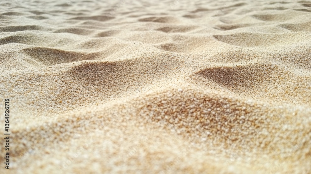 Close-up of natural sand pattern on a beach in summer. Detailed texture of fine golden grains shaped by wind and water, creating a wavy and organic surface. Close-up of natural sand pattern on a beach in summer. Detailed texture of fine golden grains shaped by wind and water, creating a wavy and organic surface.