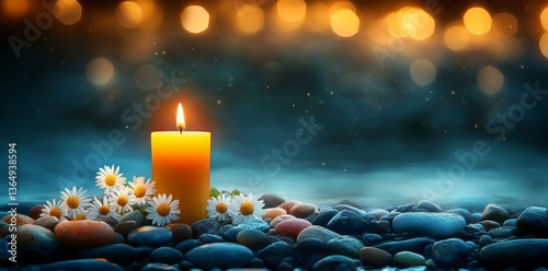 Spiritual healing and relaxation practices frequently incorporate gemstones, candles, flowers, and crystals