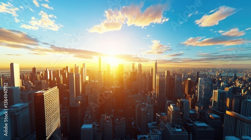 A futuristic cityscape symbolizing financial growth and sustainability.